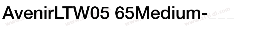 AvenirLTW05 65Medium字体转换